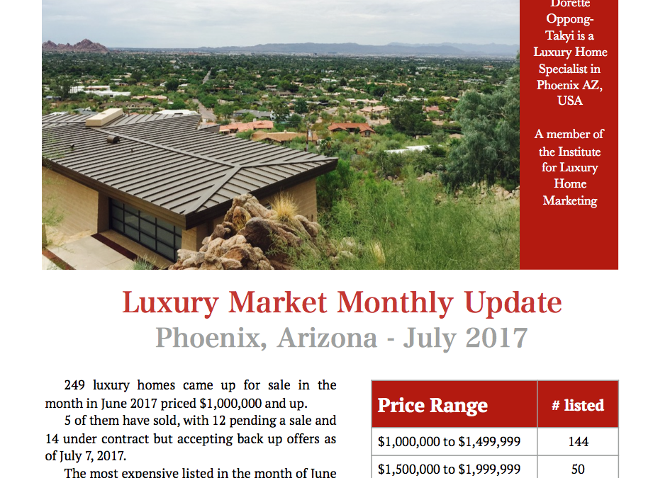 Phoenix Luxury Market Update July 2017